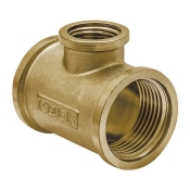 Трійник редукційний ВВВ Koer .T080608F.WN 3/4"х1/2"х3/4" без нікелю (KR3034)