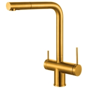 Змішувач кухонний Fabiano FKM 31.14 SS Nano Gold (8231.401.1014)