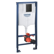 Комплект для унитаза 3-в-1 Grohe Solido 1.13 м высота установки, кнопка Even Black (38811KF0)