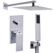 Душова система TOPAZ Odiss TO-18205-H66 ручна та верхня лійки, горизонт, хром (97949003041928048)