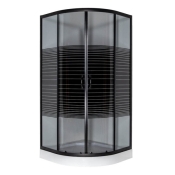 Душовий кут VIVIA 091 Black s line JK New 90*90*191 низький піддон (A0055604)