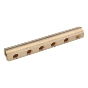 Коллектор балка Karro на 6 выходов 1″x1/2″ РВ латунный KR-2001 (CV013207)
