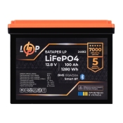 Аккумулятор LogicPower LiFePO4 12,8V - 100 Ah (1280Wh) (BMS 100A/50А) пластик Smart BT (LP24662)