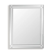 Зеркало настенное Zerix FONTE MRZ10-60x80-Reverse прямоугольное с декором (ZX5640)