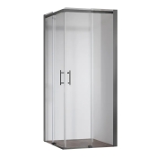 Душова кабіна без піддону Koer SR SC03-90x90x200-TR-07 прозоре скло Easy Clean 6мм, графіт (KR5359)