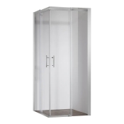 Душова кабіна без піддону Koer SR SC03-100x100x200-TR-01 прозоре скло Easy Clean 6мм, хром (KR5357)
