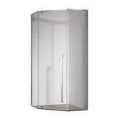 Душова кабіна без піддону Koer SR SC06-100x100x200-TR-01 прозоре скло Easy Clean 8мм, хром (KR5365)