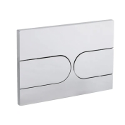 Панель смыва Koer KT-0604-01 240x160x10mm пластиковая, закругленная кнопка (KR5323)