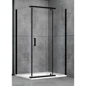 Душова кабіна Aquanil Camellia 90х80х190 см прозоре скло з чорним профілем (CAMELLIA90X80BLACK)