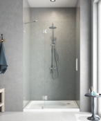 Двері в нішу Koer SR SD04-100x200-TR-01 прозоре скло Easy Clean 10мм, хром (KR5386)
