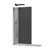Душова перегородка Koer SR SP02-100x200-TR-01 Walk-In прозоре скло Easy Clean 8мм, хром (KR5395)