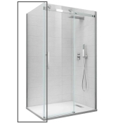 Бічна стінка до кабіни Koer SR SW01-90x200-TR-07 прозоре скло Easy Clean 8мм, графіт (KR5382)