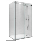 Бічна стінка до кабіни Koer SR SW01-90x200-TR-01 прозоре скло Easy Clean 8мм, хром (KR5381)