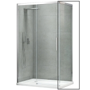 Бічна стінка до кабіни Koer SR SW05-90x200-TR-01 прозоре скло Easy Clean 6мм, хром (KR5407)