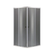 Душова кабіна без піддону Mixxus PLAIN SC01-90x90x185-GR CHROME сіре тоноване скло 4мм (MI6900)