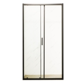 Дверь в нишу Mixxus Premium DIVERSE SD01-140x185-TR Black прозрачное стекло 5мм (MI6878)
