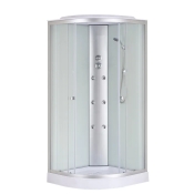 Бокс душевой с гидромассажем Mixxus STRONG SBH02-90x90x215-FB SATIN низкий поддон (MI6890)