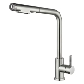 Смеситель для кухни с выдвижным изливом Mixxus LUX-021 PULL из нерж. стали SUS304 (MI8229)