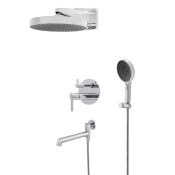 Встраиваемая душевая система Koer KB-66029-01 3 функции, цвет хром (KR5483)