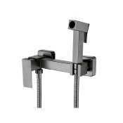 Смеситель настенный с гигиеническим душем Mixxus KUB-222 GRAPHITE из нерж.стали SUS304 (MI6846)