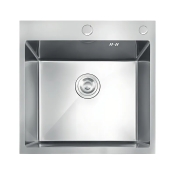 Мийка з нержавіючої сталі MIXXUS MH5050 DECOR SS COLOR (MH5050 DECOR NANO-SILVER)(3.0/0.8) колір нержавійка (MI7040)