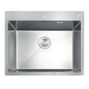 Мийка з нержавіючої сталі MIXXUS MH5843 DECOR SS COLOR (MH5843 DECOR NANO-SILVER) (3.0/0.8) колір нержавійка (MI7041)