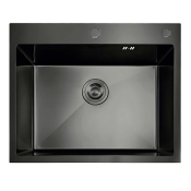 Мийка з нержавіючої сталі MIXXUS MH5843 DECOR GRAPHITE (MH5843 DECOR NANO-BLACK) (3.0/0.8) колір графіт (MI7042)