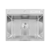 Мийка Mixxus MH6050-SK NANO-SILVER (3.0/0.8) з н.ст. зі сходинкою для суш.,з підст.під ножі(нерж.)(MX1941)