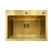 Мийка Mixxus MH5843 Micro Decor Brushed Gold (3.0/0.8) з нерж. сталі (колір матове золото) (MI8218)