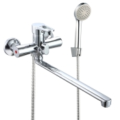 Смеситель для ванны WEZER VRL710-01 с длинным изливом, Ø35, хром (VRL710-01)