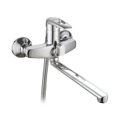 Смеситель для ванны WEZER VRL712-03 с длинным изливом, Ø35, хром (VRL712-03)