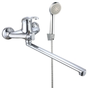 Смеситель для ванны WEZER VRL723-13 с длинным изливом, Ø40, хром (VRL723-13)