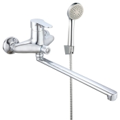 Смеситель для ванны WEZER VRL724-14 с длинным изливом, Ø40, хром (VRL724-14)