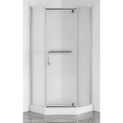 Душова кабіна з низьким піддоном Mixxus LINES SCT01-90x90x198-TR CHROME прозоре скло 6мм (MI6913)