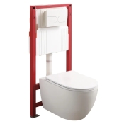 MIXXUS PREMIUM ELLIPSE-SET-2101 Комплект: Унитаз система смыва TORNADO 3.0+ Инсталляция с панелью смыва WHITE (MP6667)