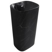 Раковина моноблок MIXXUS PREMIUM DIVERSE-1102 MARBLE 460х380х840mm з отвором під змішувач та переливом (MP6576)