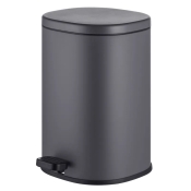 Мусорное ведро с плавным закрытием овальное Mixxus Premium Olivary-TC0105 Graphite 5 л цвет графит (MI7063)