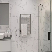 Рушникосушарка електрична Deffi Lima 400х800 мм лівий, 165 Вт, хром