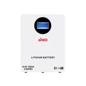 Аккумуляторная батарея литий-железо-фосфатная LiFePO4 100А*ч 25.6В 2560Вт*ч Sako Li-Sun series SK-25.6V100Ah настенный/напольный монтаж (42-00243)