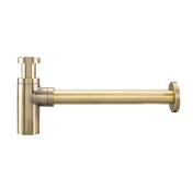 Сифон для раковины Frap F82-4 выход в стену, гайка 1 1/4" (коробка) (бронза)