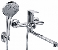 Смеситель для ванны Grace TORA-501 long CHROME настенный с длинным изливом