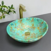 Умывальник (раковина) VBI PARMA MARBLE GREEN MATT накладной VBI-011003