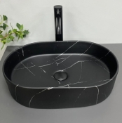Умивальник (раковина) VBI VERONA 50 BLACK MARMO MATT накладний (VBI-011328)