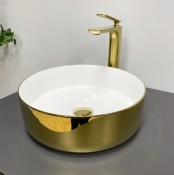 Умивальник (раковина) VBI PRATO GOLD WHITE накладний (VBI-011415)