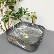 Умивальник (раковина) VBI ALGHERO BLACK ONYX MATT накладний VBI-013303
