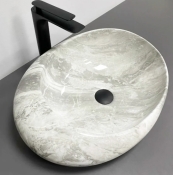 Умивальник (раковина) VBI RICCIA LIGHT STONE GLOSSY накладний VBI-017202
