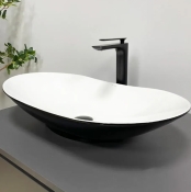 Умивальник (раковина) VBI TURATE BLACK WHITE накладний VBI-017501
