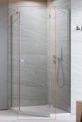 Душевая дверь Radaway Essenza 8 Chrome PTJ 623Rх2000 прозрачная (10490000-01-01R)