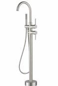 Смеситель для ванны VBI MILANO NICKEL напольный VBI-050108NI