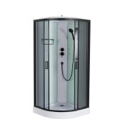 Душовий бокс Vivia Andi Black - HL 90х90х215 см мілкий піддон (А0058299)